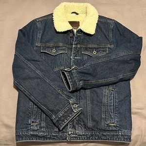 COPY - Abercrombie & Fitch Denim Sherpa Lined Button Down Jacket